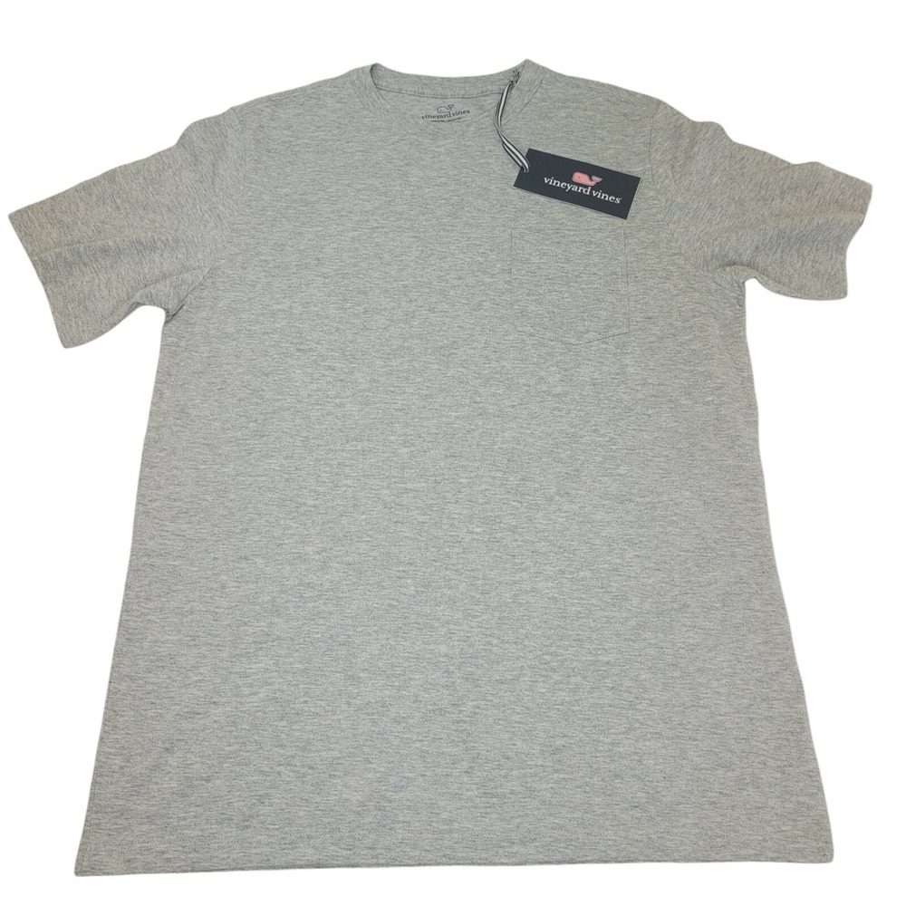 Vineyard Vines Boys Gray Heather Short Sleeve Pocket T-Shirt L (16) NWT